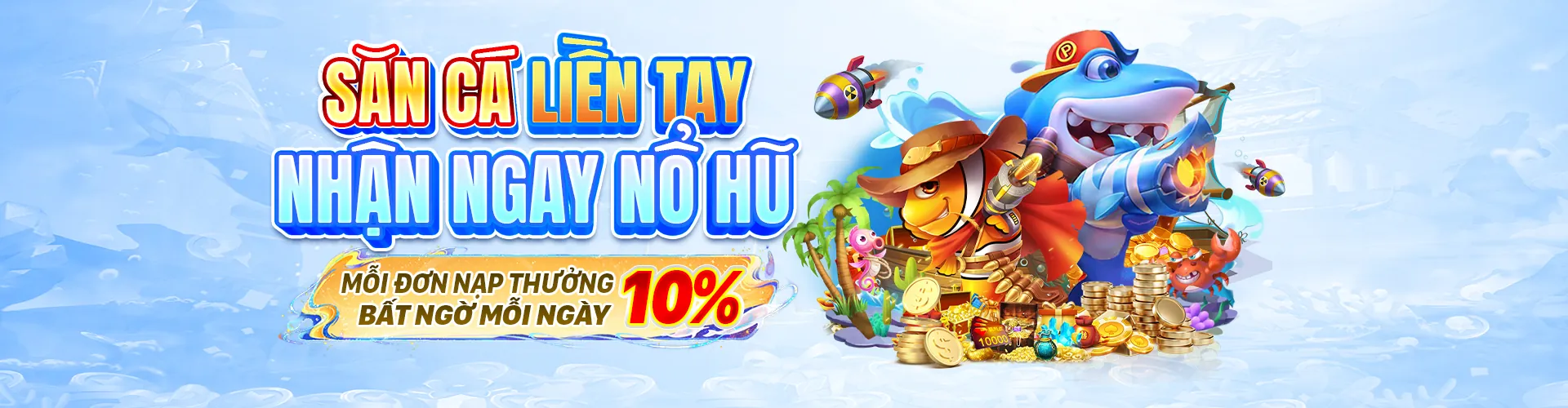 Hình ảnh đại dương rực rỡ với các loài cá và sinh vật biển, tượng trưng cho trò chơi bắn cá tại 79king1 link mới